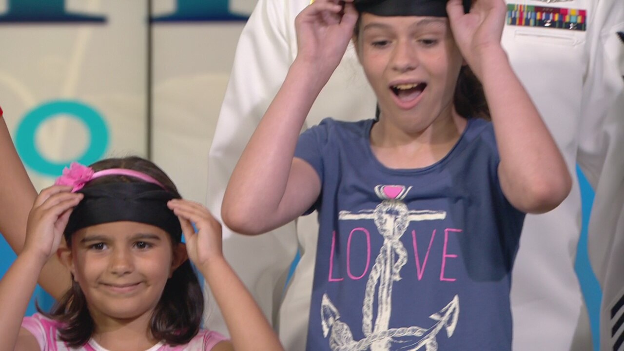 Military family surprised with animals from SeaWorld!