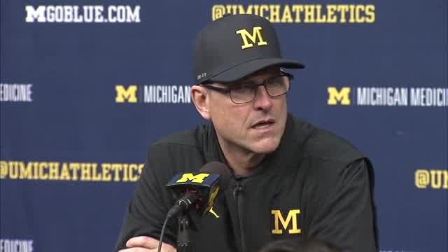 Harbaugh, Cole, Higdon & Evans After 33-10 Win