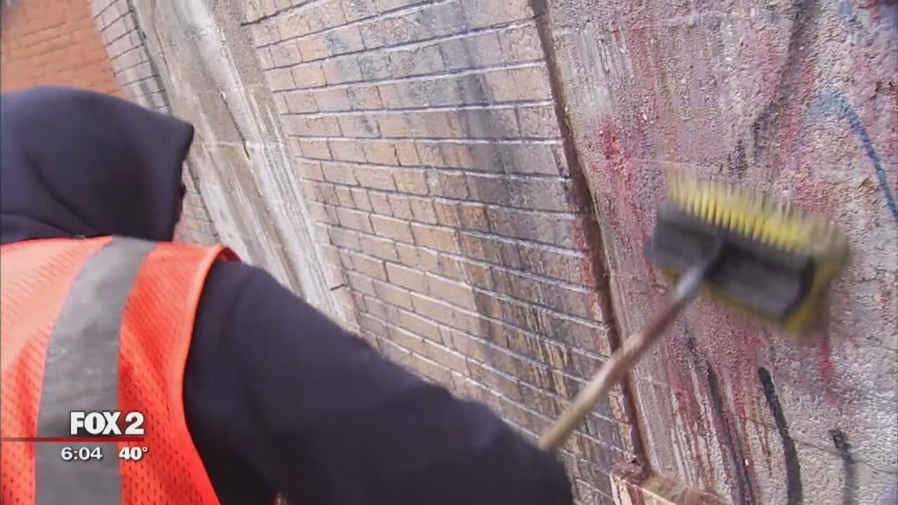 City of Detroit cleans 50,000 tags of graffiti in 3 years