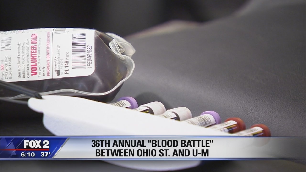 UofM v Ohio State 36th annual blood battle