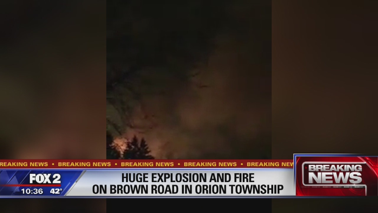 Large fire in Oakland County