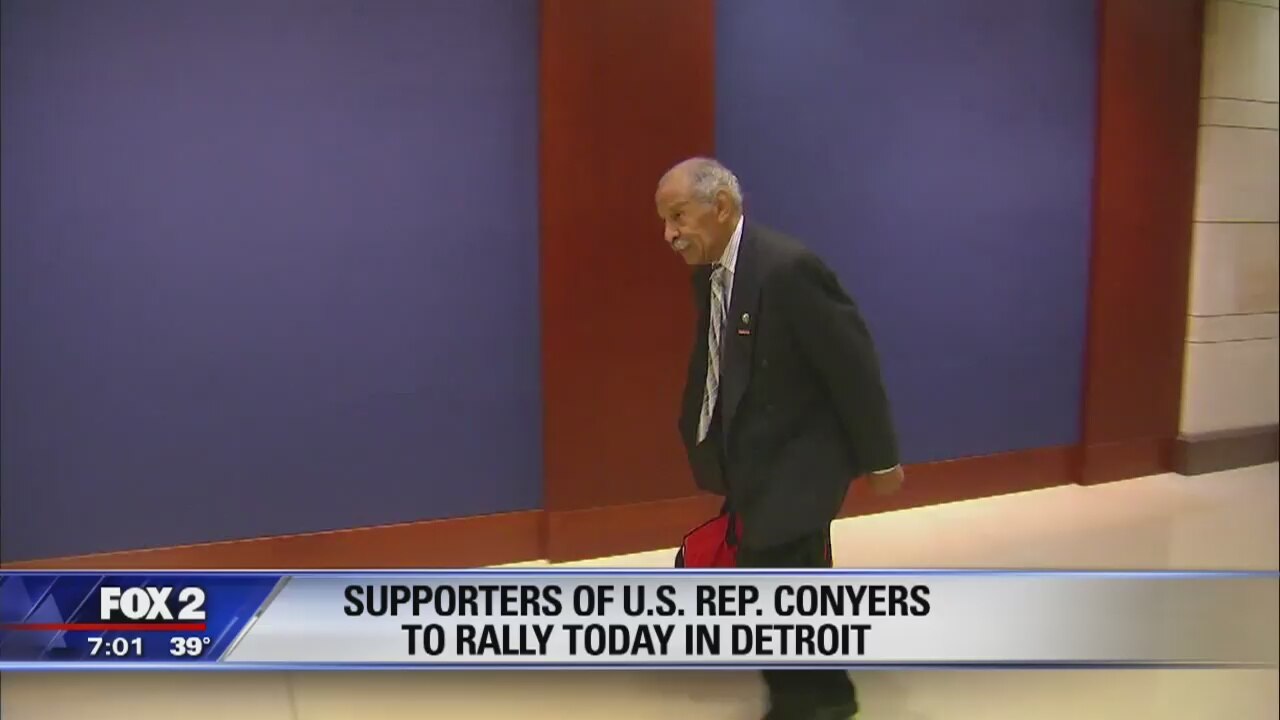 Conyers supporters to hold rally at Detroit church