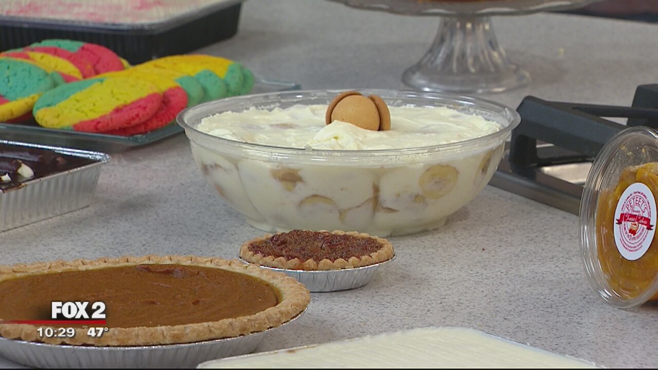 Holiday sweet potato and pumpkin pies from Peteet's Cheesecakes