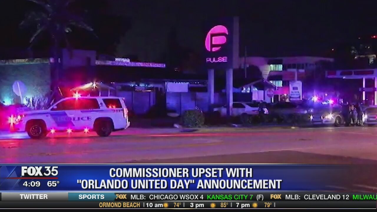 Commissioner upset with "Orlando United Day" announcement