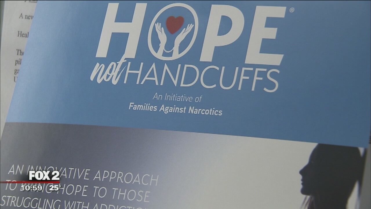 Troy PD teams up with Hope Not Handcuffs drug treatment program