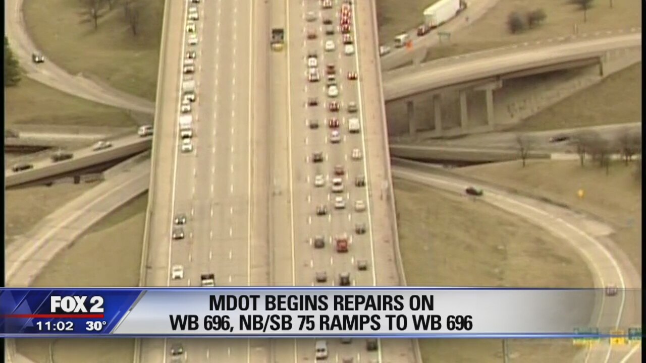 MDOT begins repairs on I-696, I-75