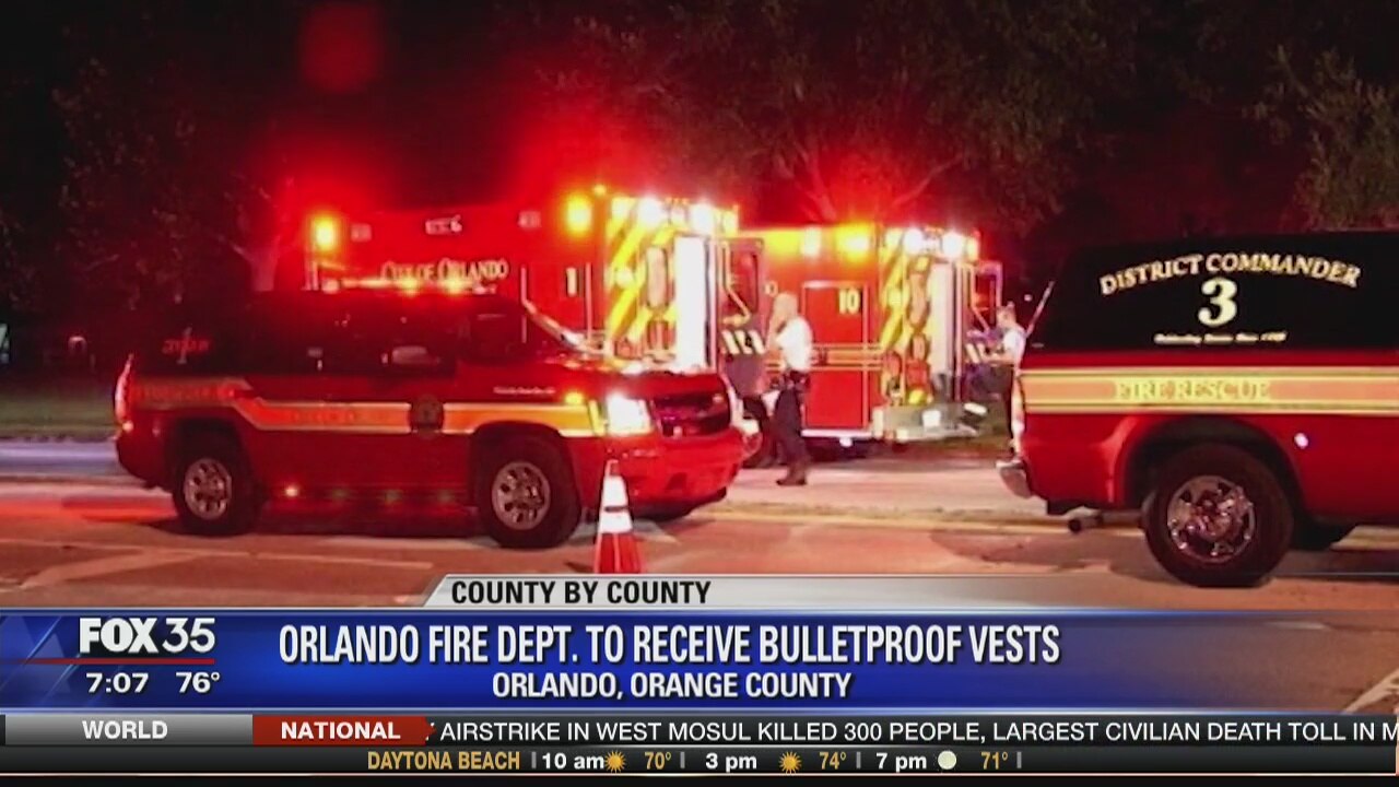 Orlando Fire Department to receive bulletproof vets