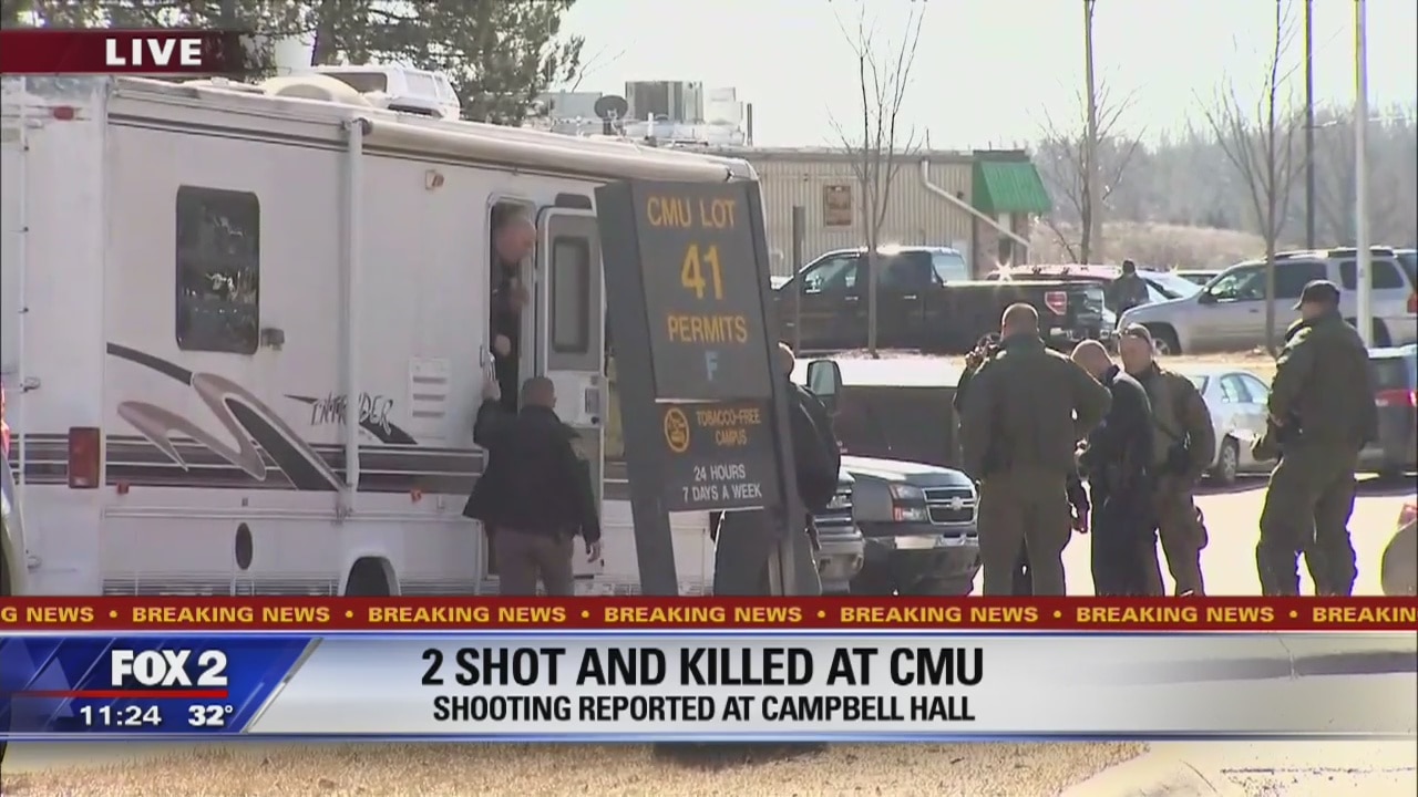 Two killed on campus in Central Michigan University dorm