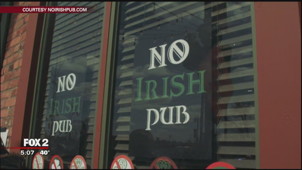 St. Patrick's Day pub in Detroit bans Irish people to make point