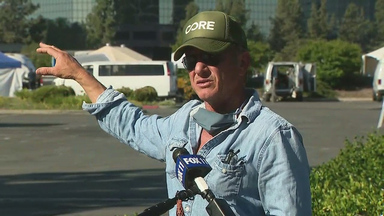 Actor Sean Penn's foundation helps the community with free COVID-19 testing sites
