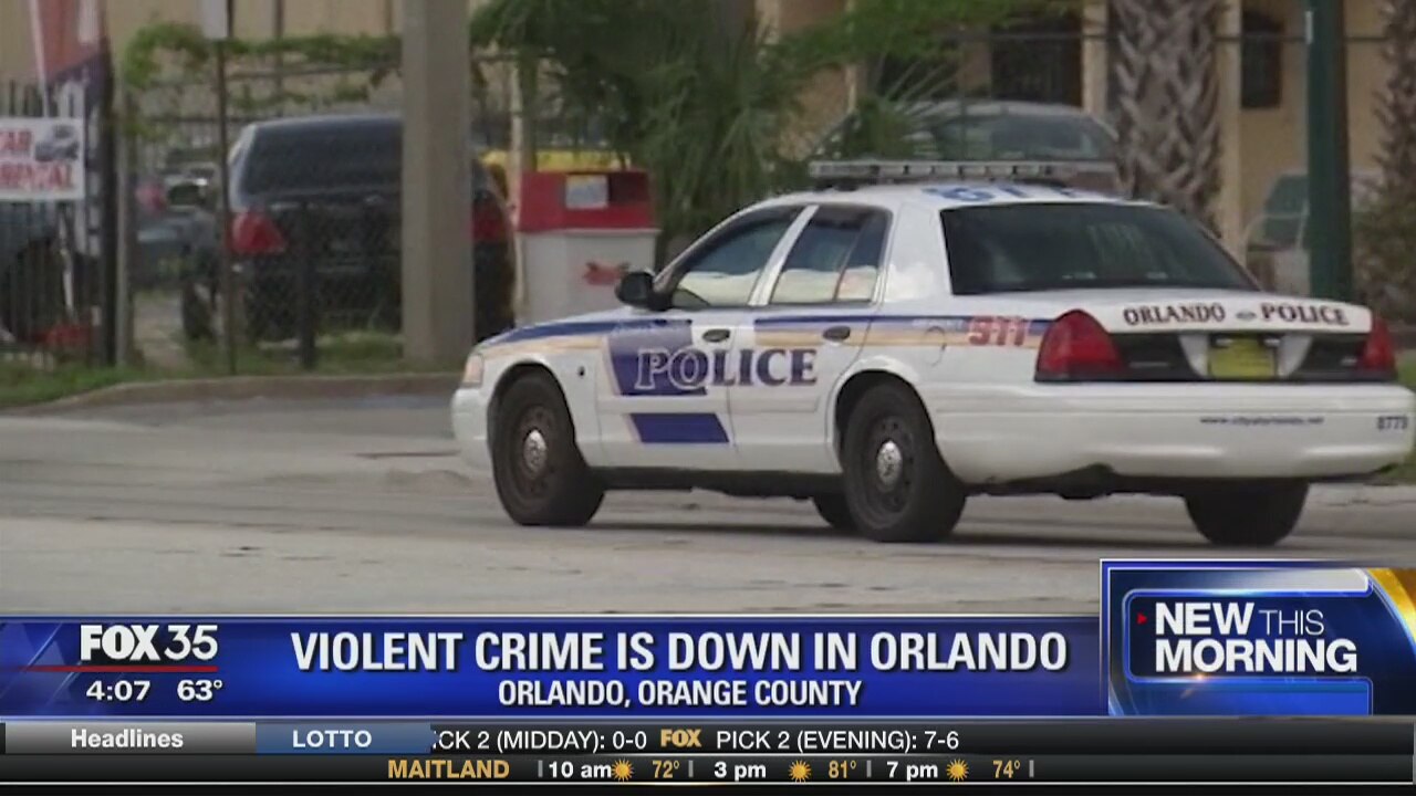 Violent crime is down in Orlando