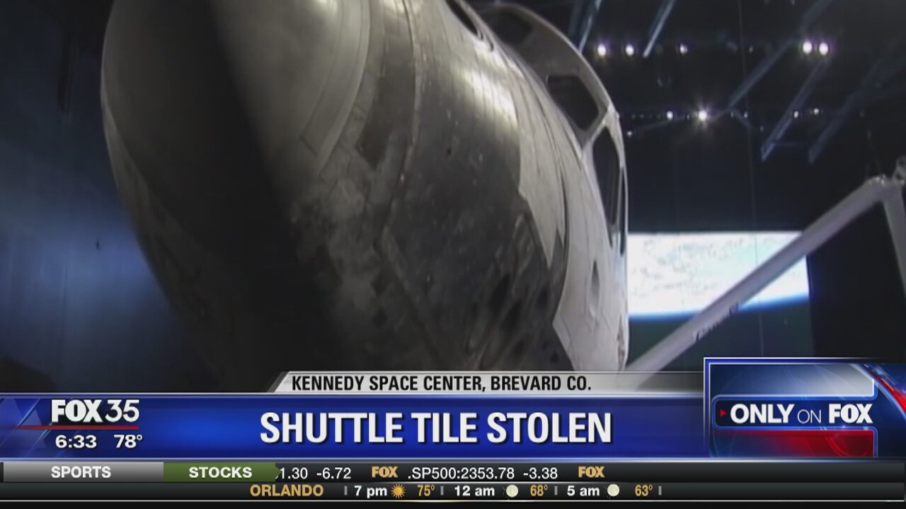 Space shuttle tile missing
