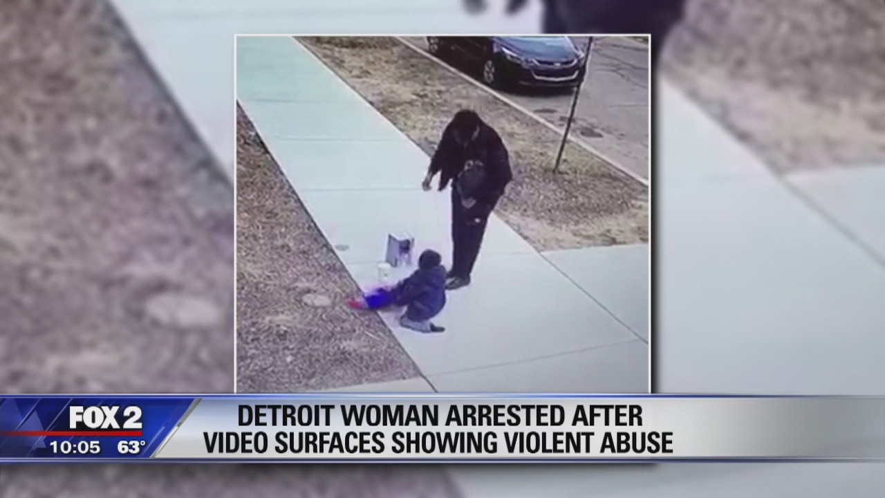 Violent child abuse video leads to Detroit's woman's arrest