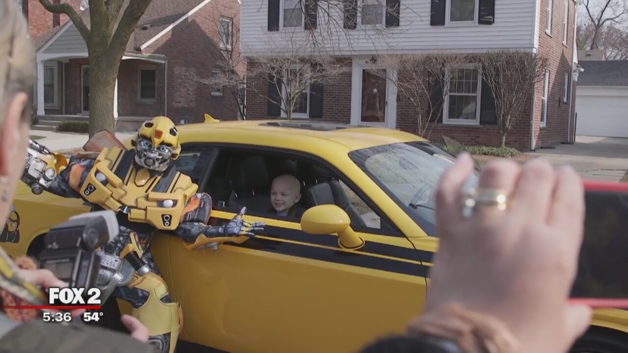 5-year-old battling brain tumor gets surprise Transformers party
