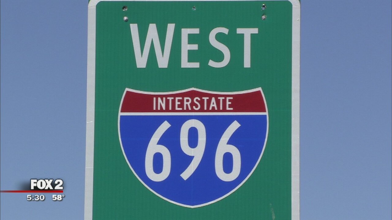 Westbound 696 closure in Macomb County starting April 27