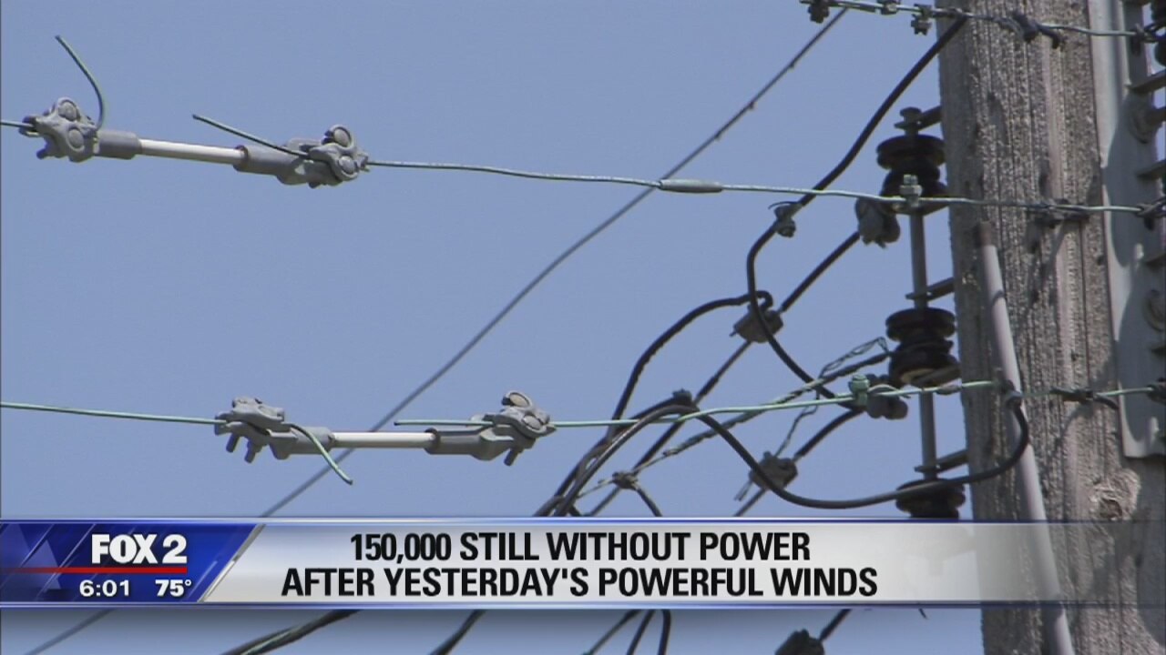 150k still without power after yesterday's powerful wind