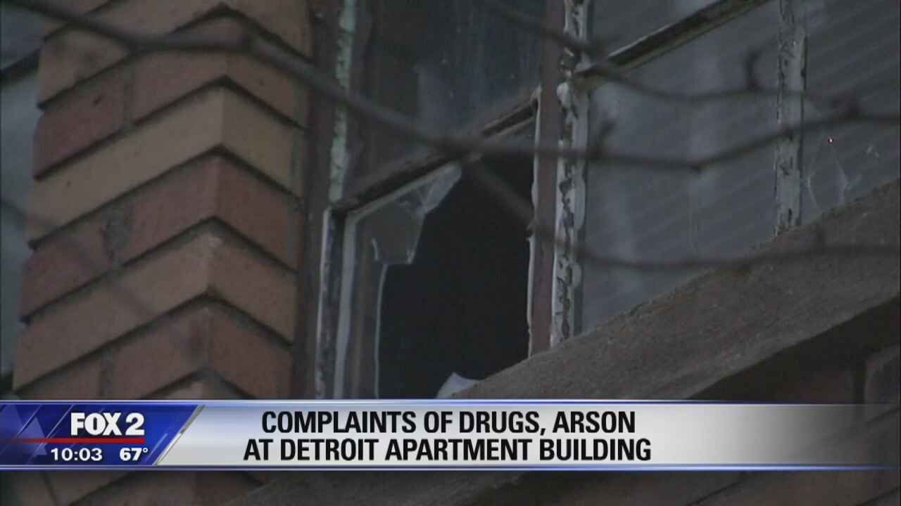 Complaints of drugs, arson at Detroit apartment corncern neighborhood