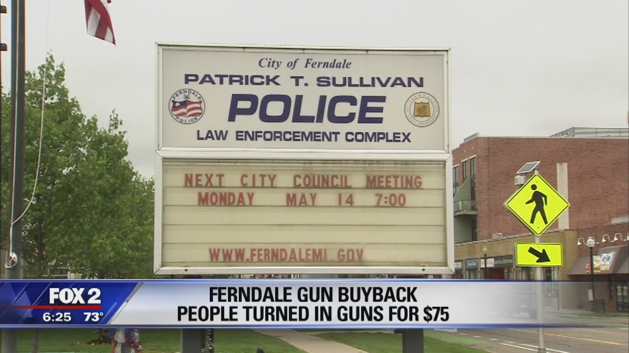 Ferndale Gun Buyback people turned in guns for $75
