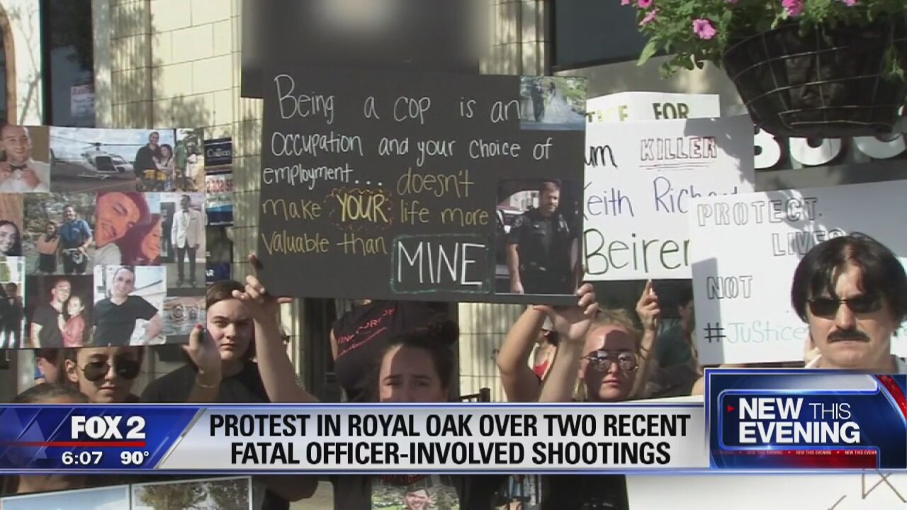 Protests after Royal Oak police fatally shoot man fleeing traffic stop