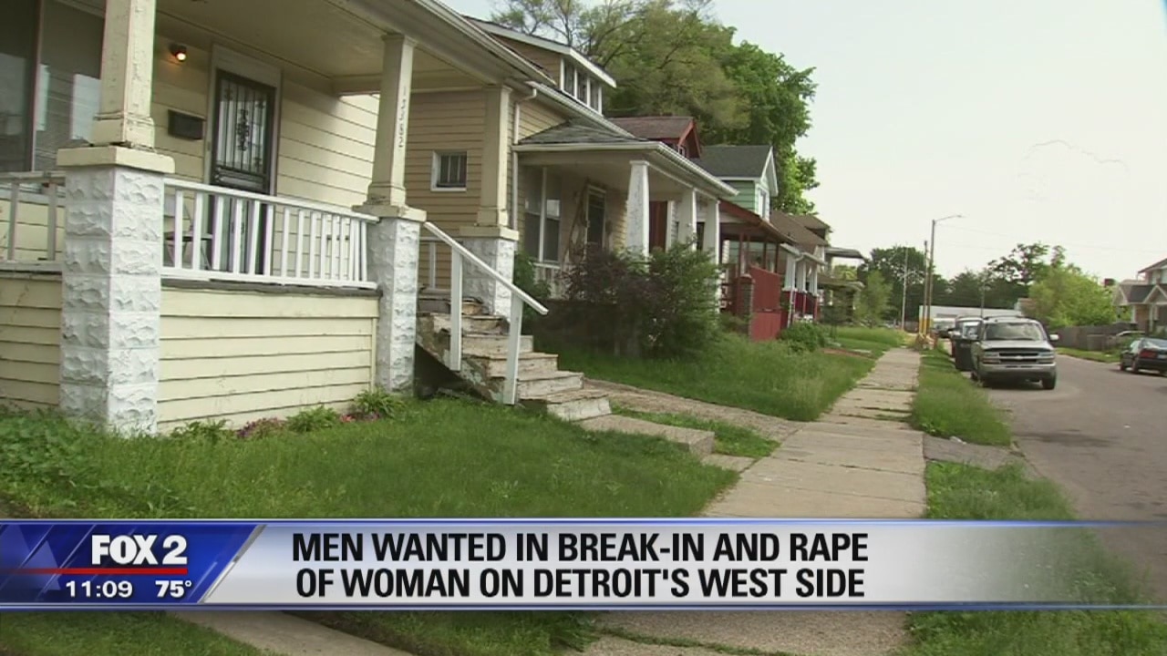 Men wanted in break-in and rape of woman on Detroit's west side