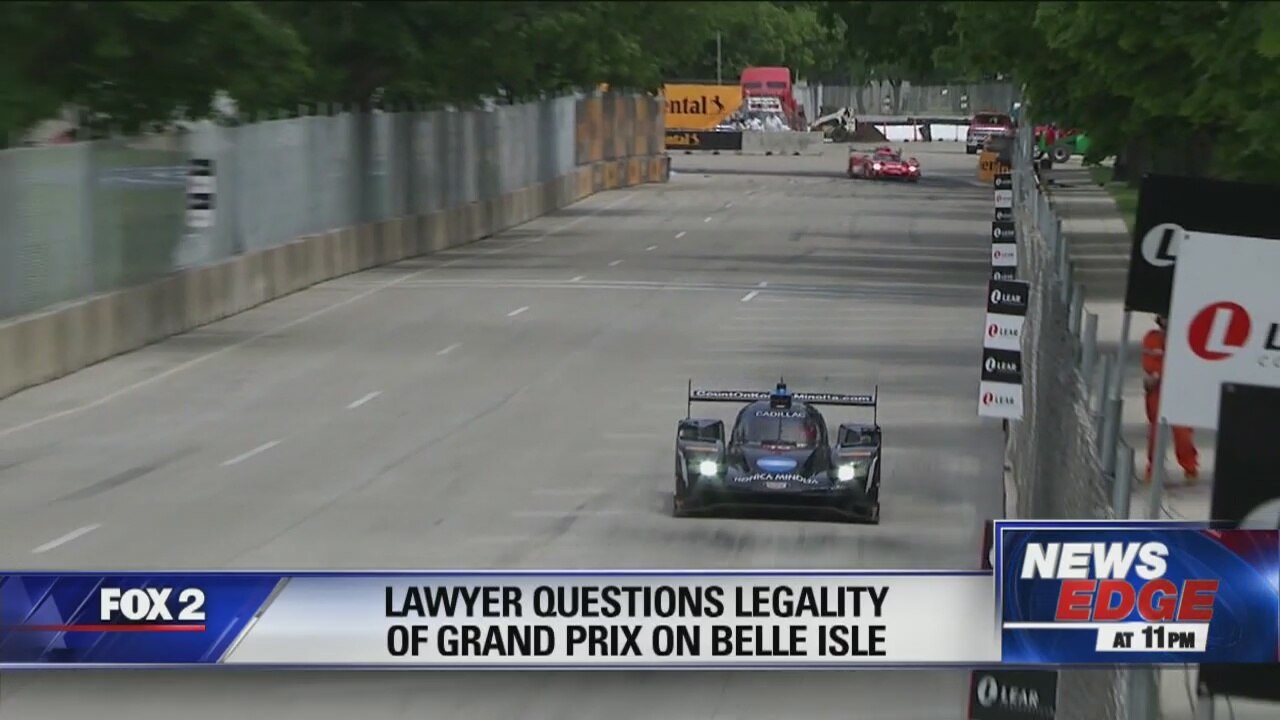 Lawyer questions if Grand Prix at Belle Isle is legal
