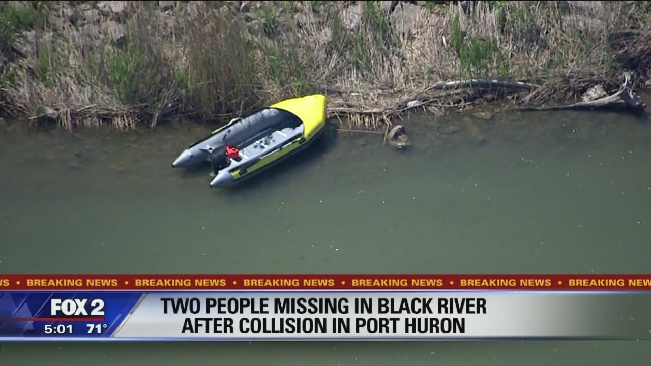 2 boaters missing in Port Huron's Black River after collision