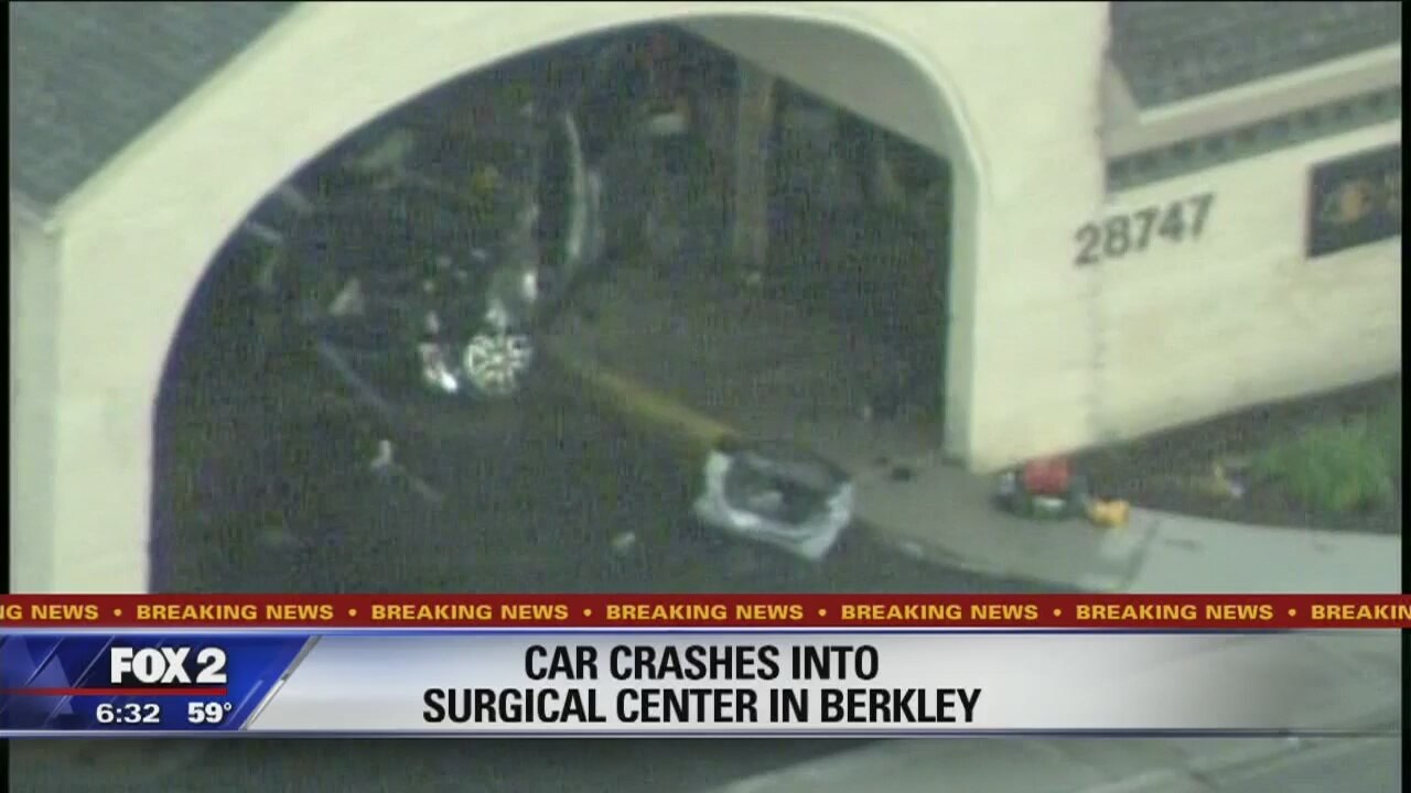 Car crashes into building in Berkley