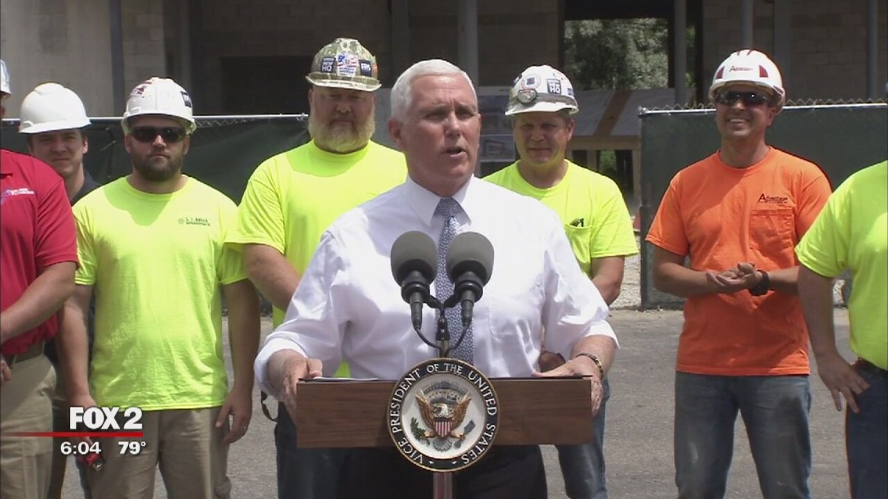 Vice President Mike Pence visits Rochester to talk tax cuts