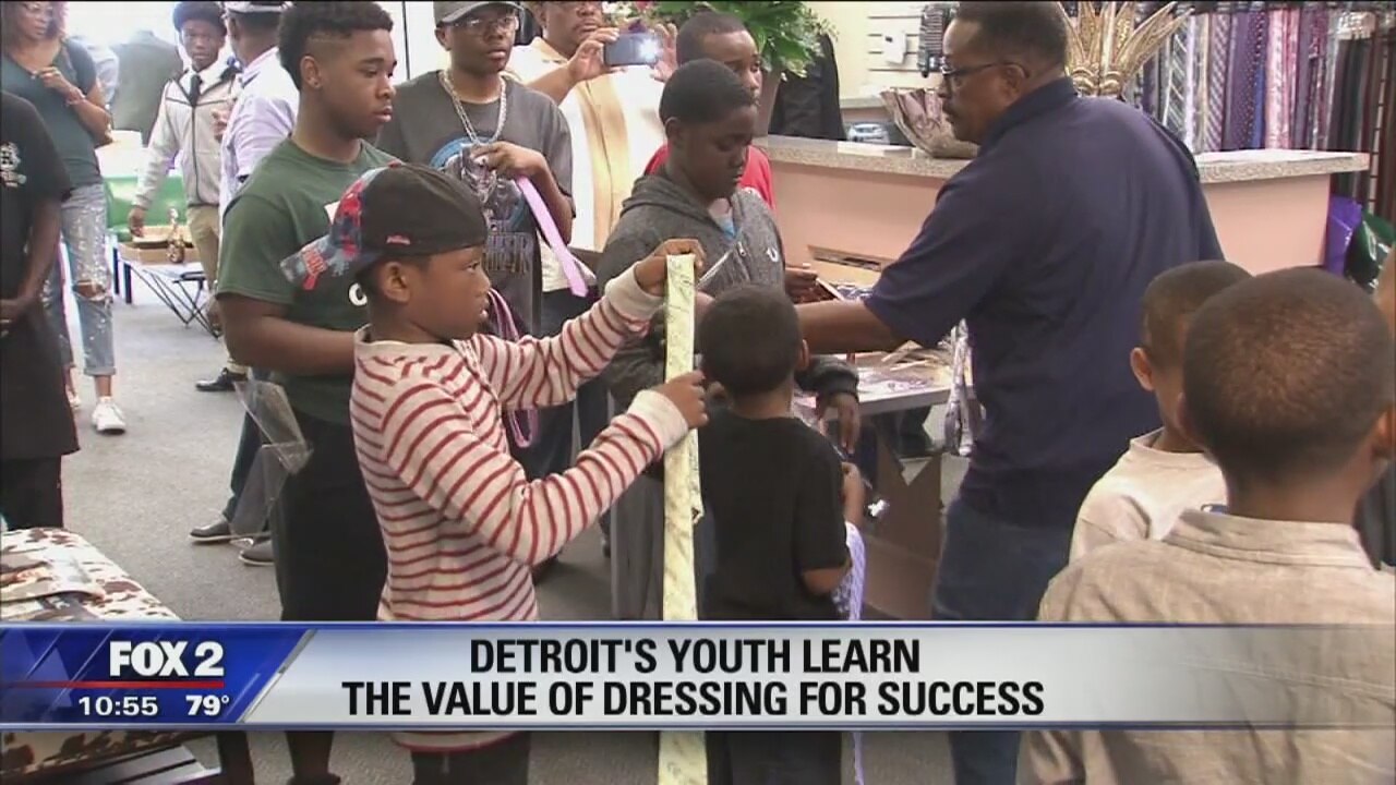 Detroit's youth learn the value of dressing for success