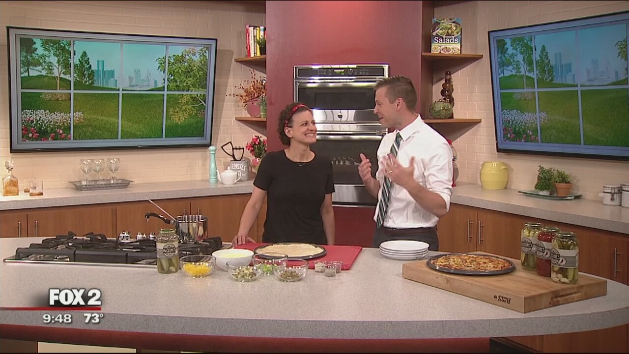 Pickle Pizza with Fresh Chef Detroit and McClure's Pickles