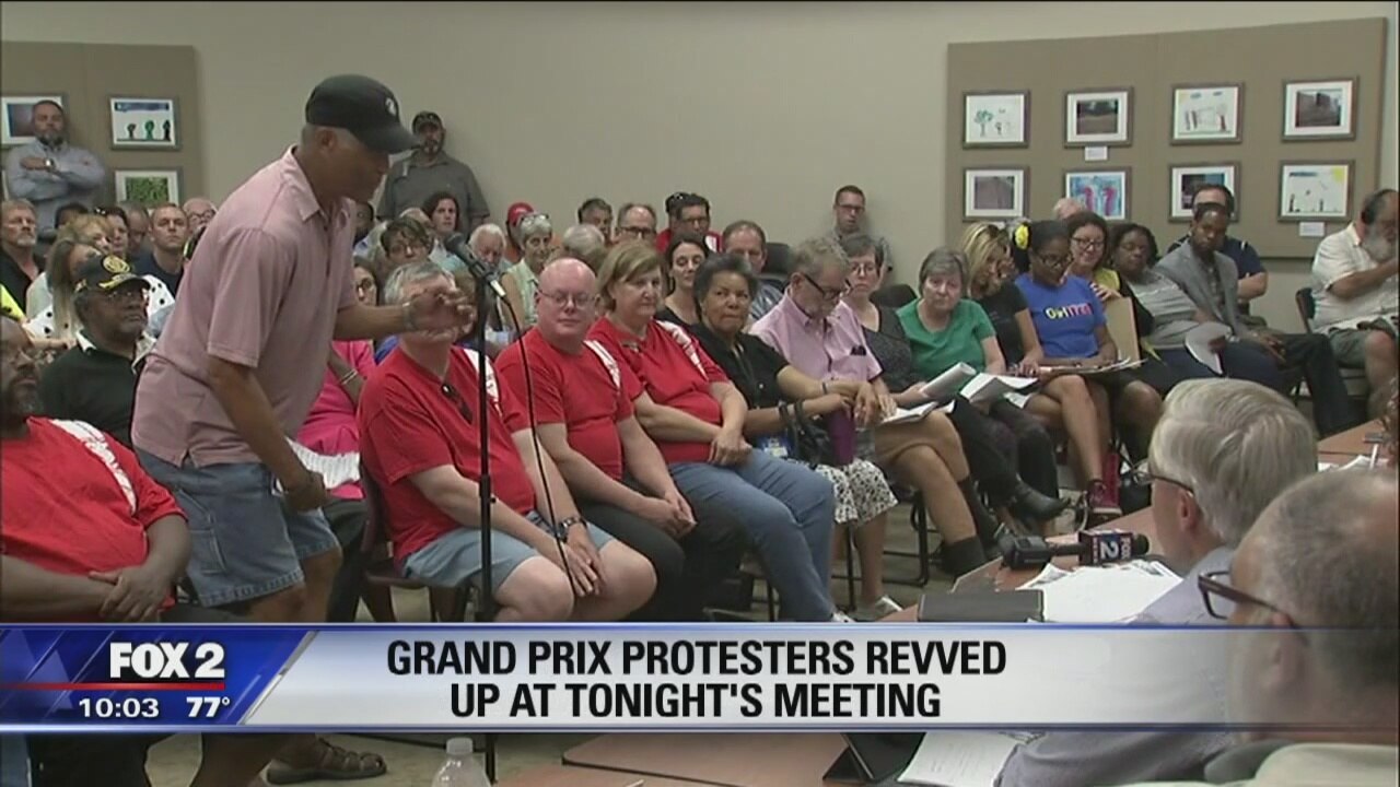 Protesters sound off on environmental impact of Grand Prix