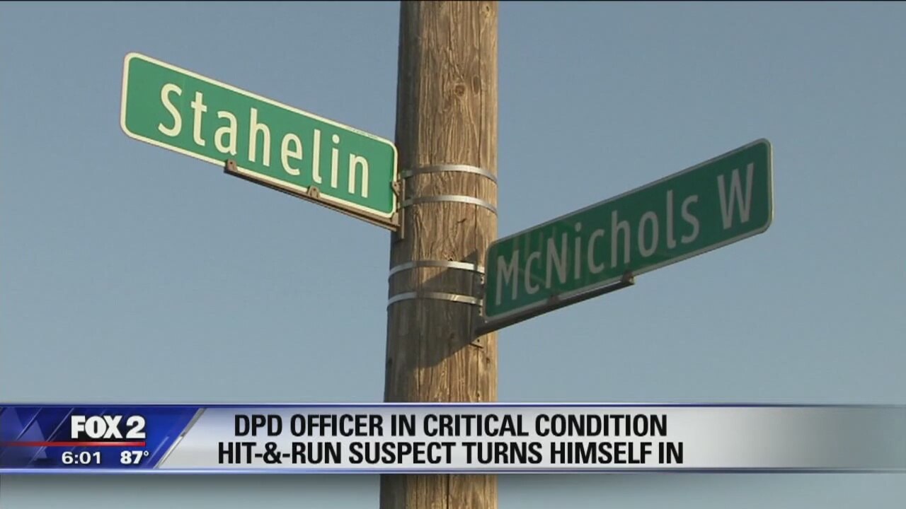 DPD Officer in critical condition, hit & run suspect turns himself in