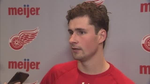 Larkin conference call talking about his new five-year deal with the Red Wings