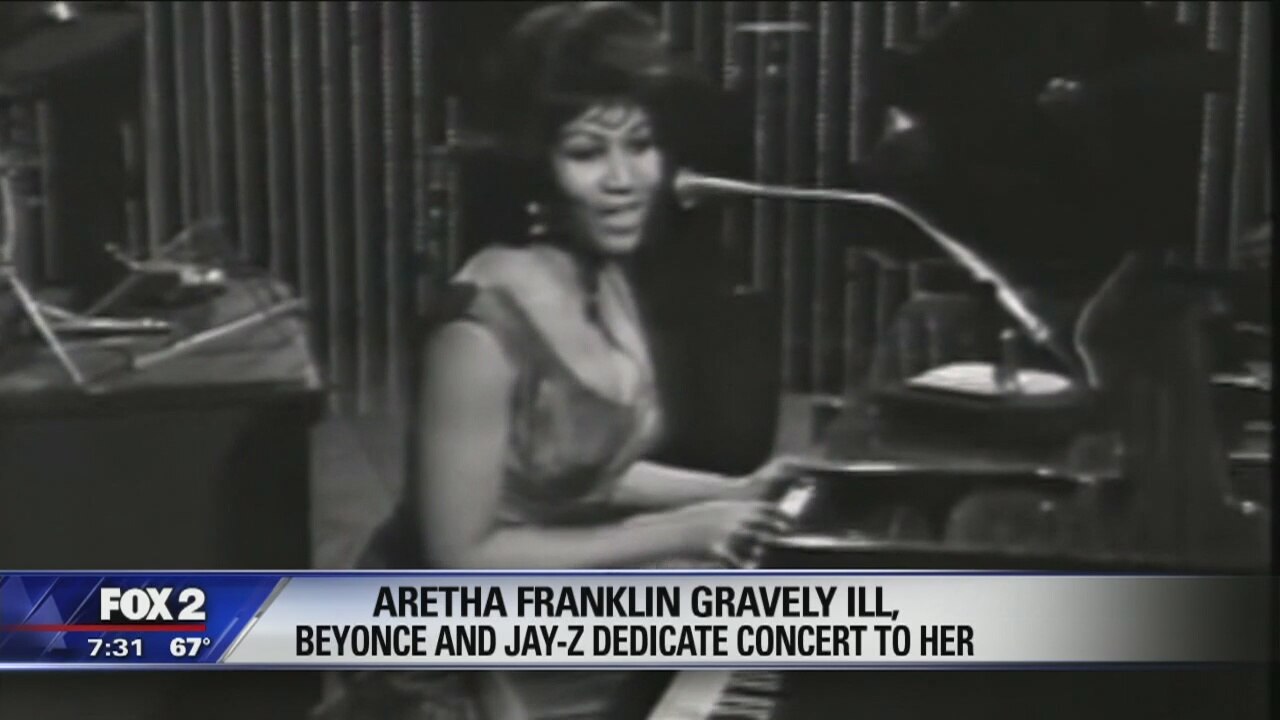 Beyonce dedicates Detroit concert to Aretha Franklin