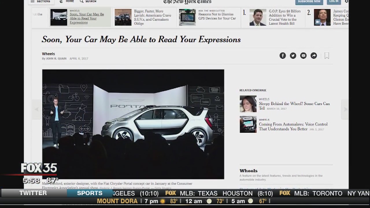 Your car may soon know your expressions
