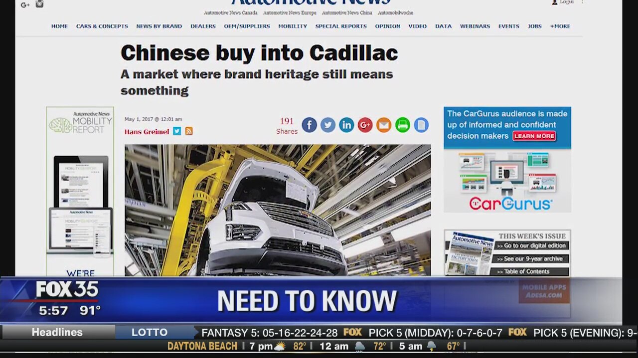 Chinese buy into Cadillac brand