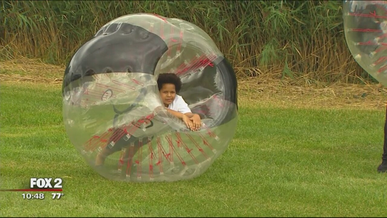 Human bumper cars: Knockerball at Beacon Park