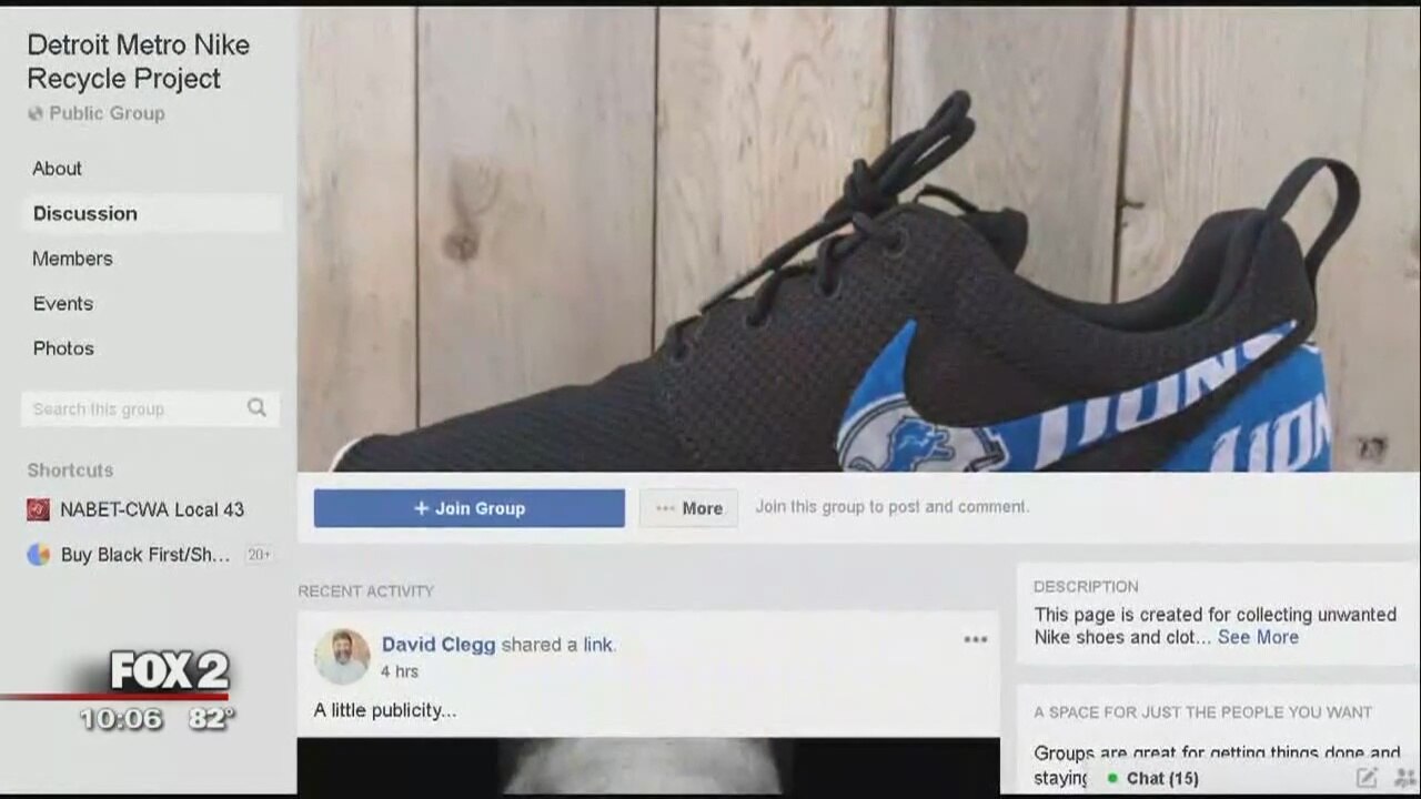 Detroit area man urges people to donate Nike gear - not burn them