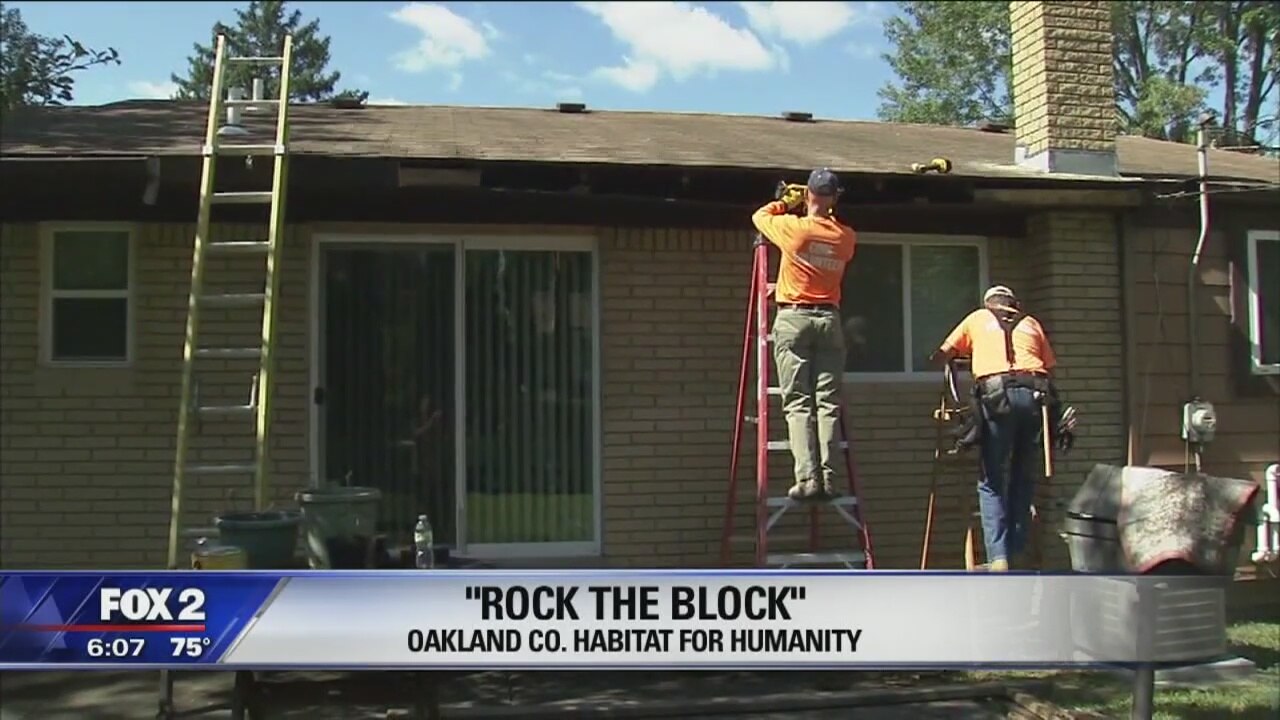 Volunteers fix up Detroit neighborhood with Habitat for Humanity