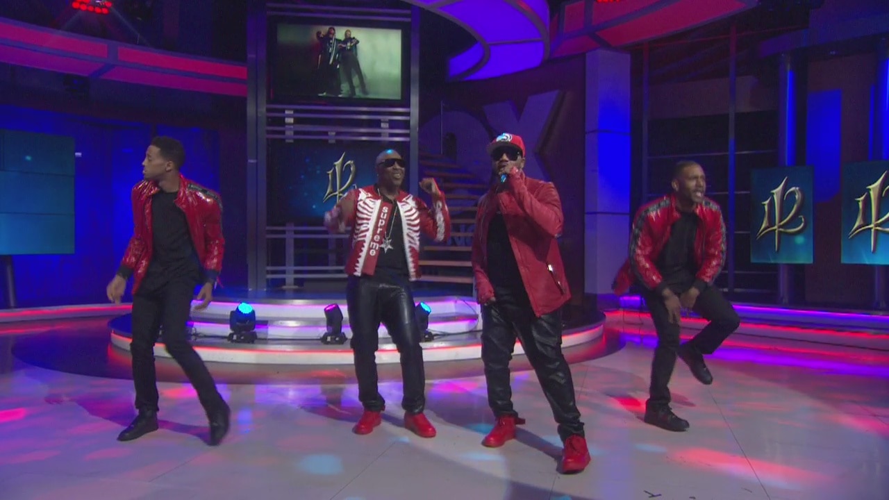 112 performs medley of hits and preview of upcoming concert
