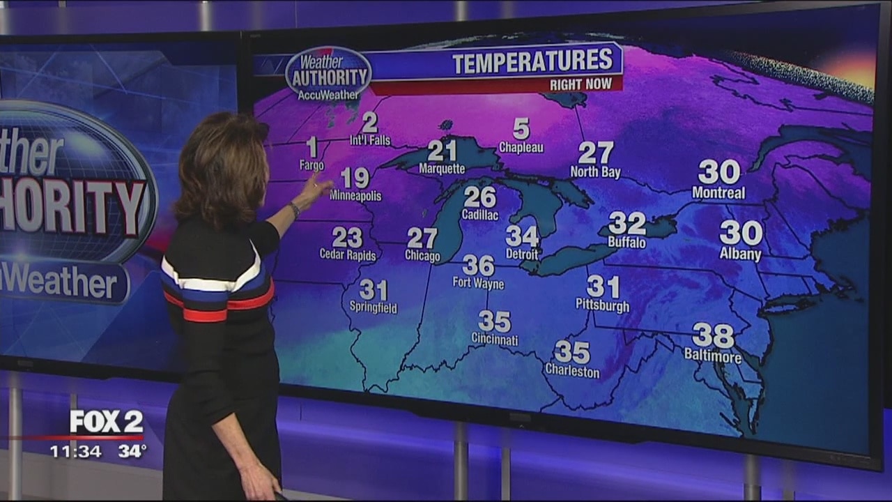 Breezy, cloudy Thursday with small snow showers | FOX 2 Detroit