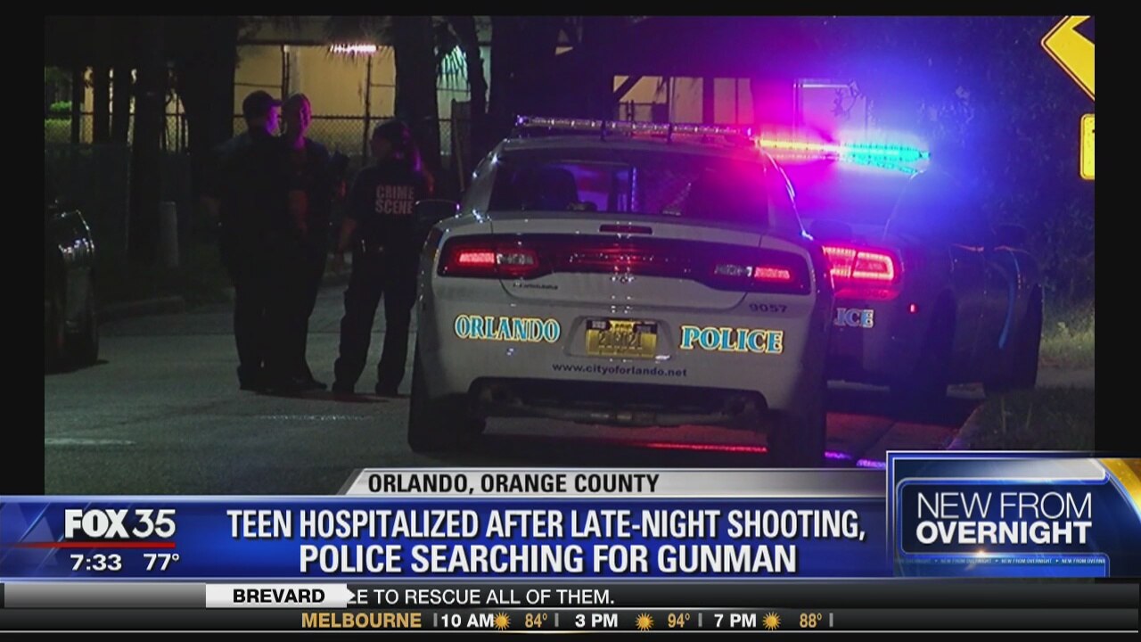 Teen hospitalized after late-night shooting, Police searching for gunman