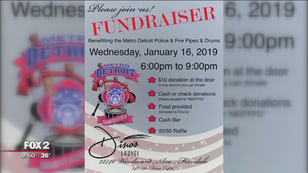 Fundraiser Wednesday for MDP Fire Pipes and Drums
