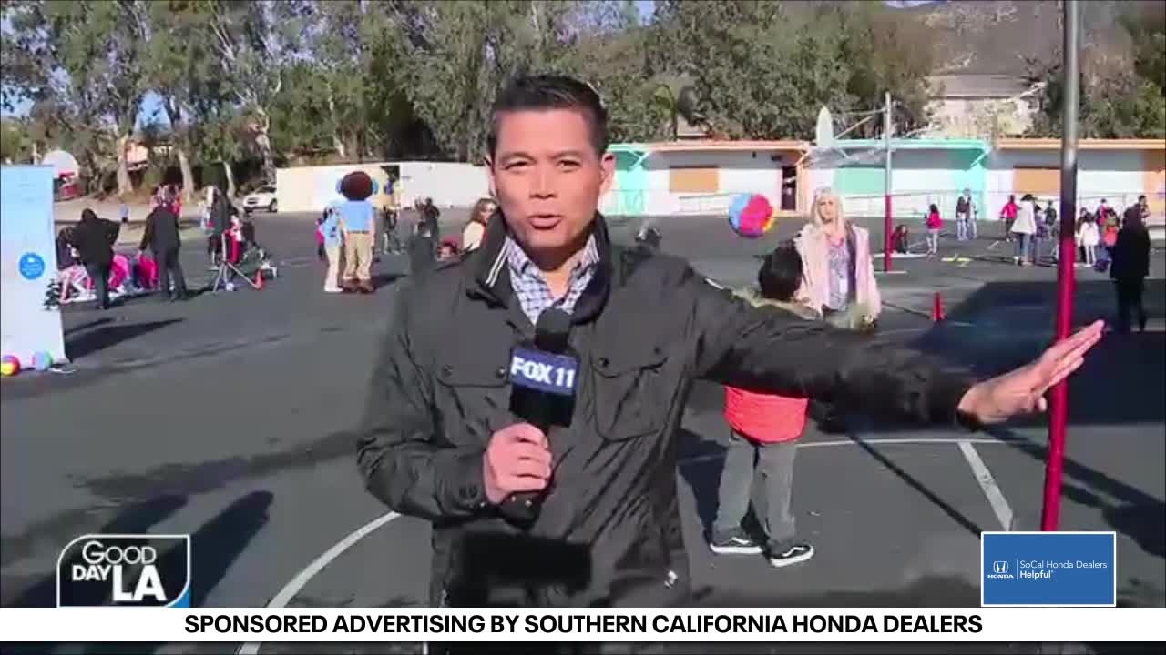 SoCal Honda surprises San Bernardino schoolchildren with recess equipment