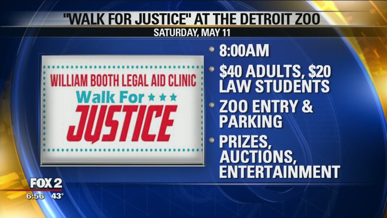Detroit Zoo's holds Walk For Justice for free legal services for those in need