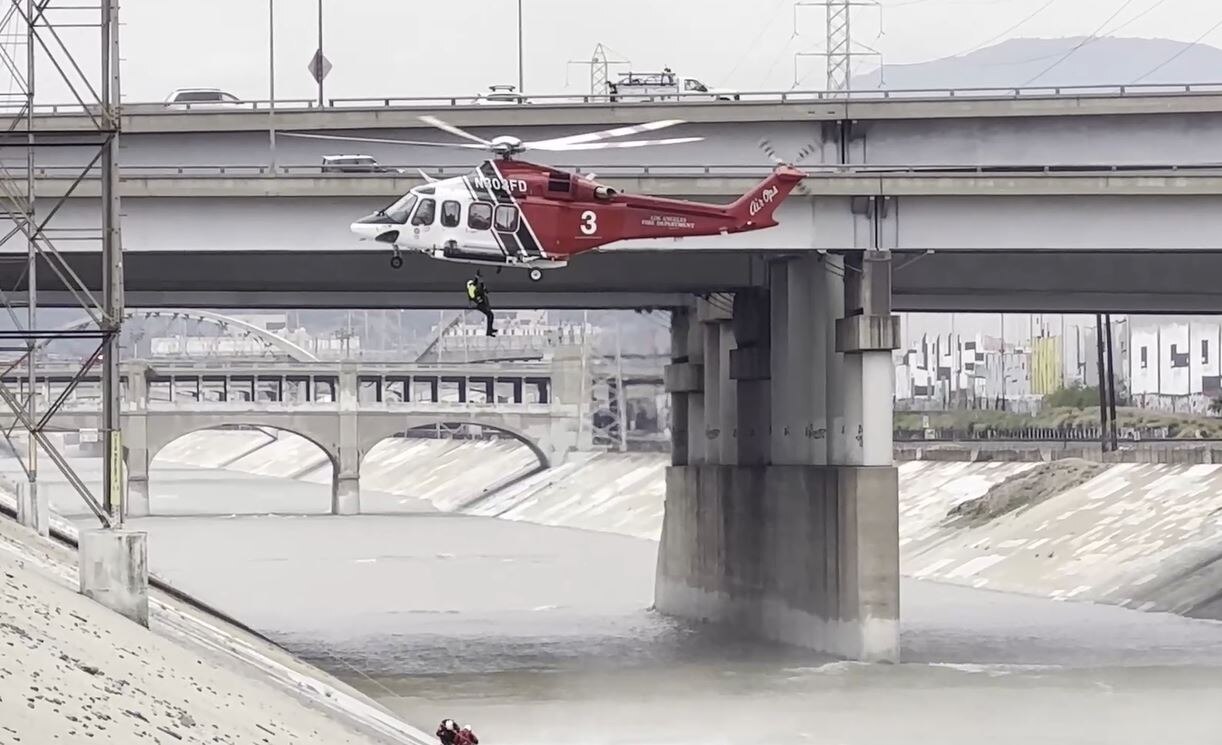 Man rescued from LA River