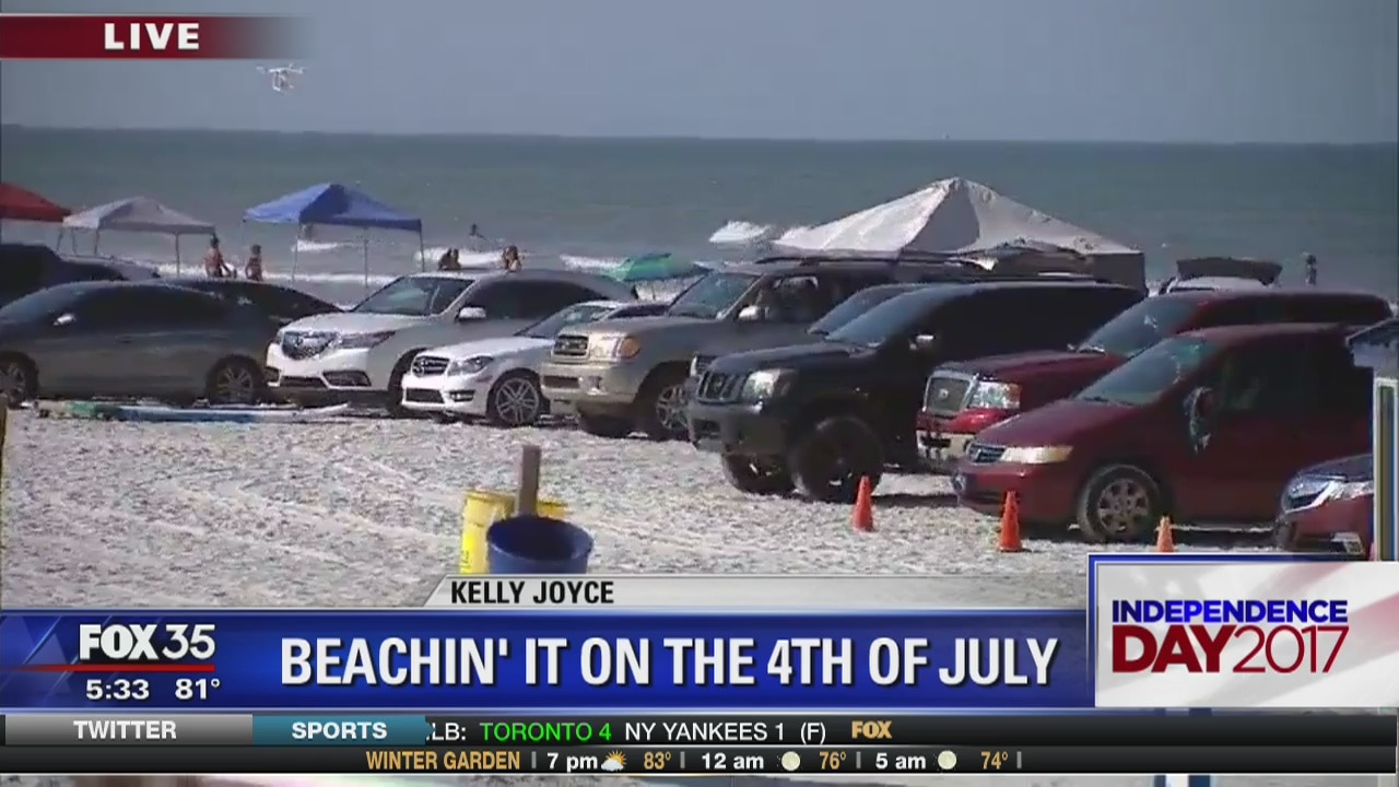 Beaches busy for the holiday