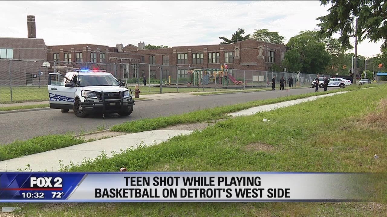 Teen shot while playing basketball on Detroit's west side | FOX 2 Detroit