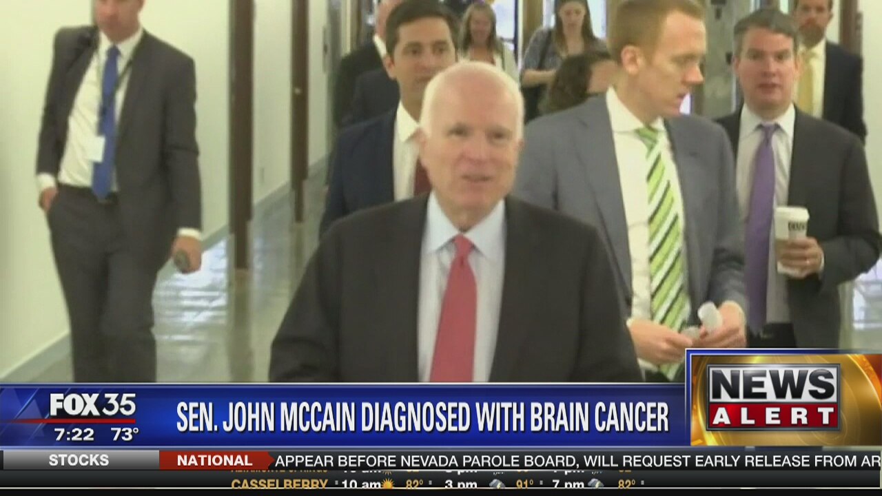 Senator John McCain diagnosed with brain cancer