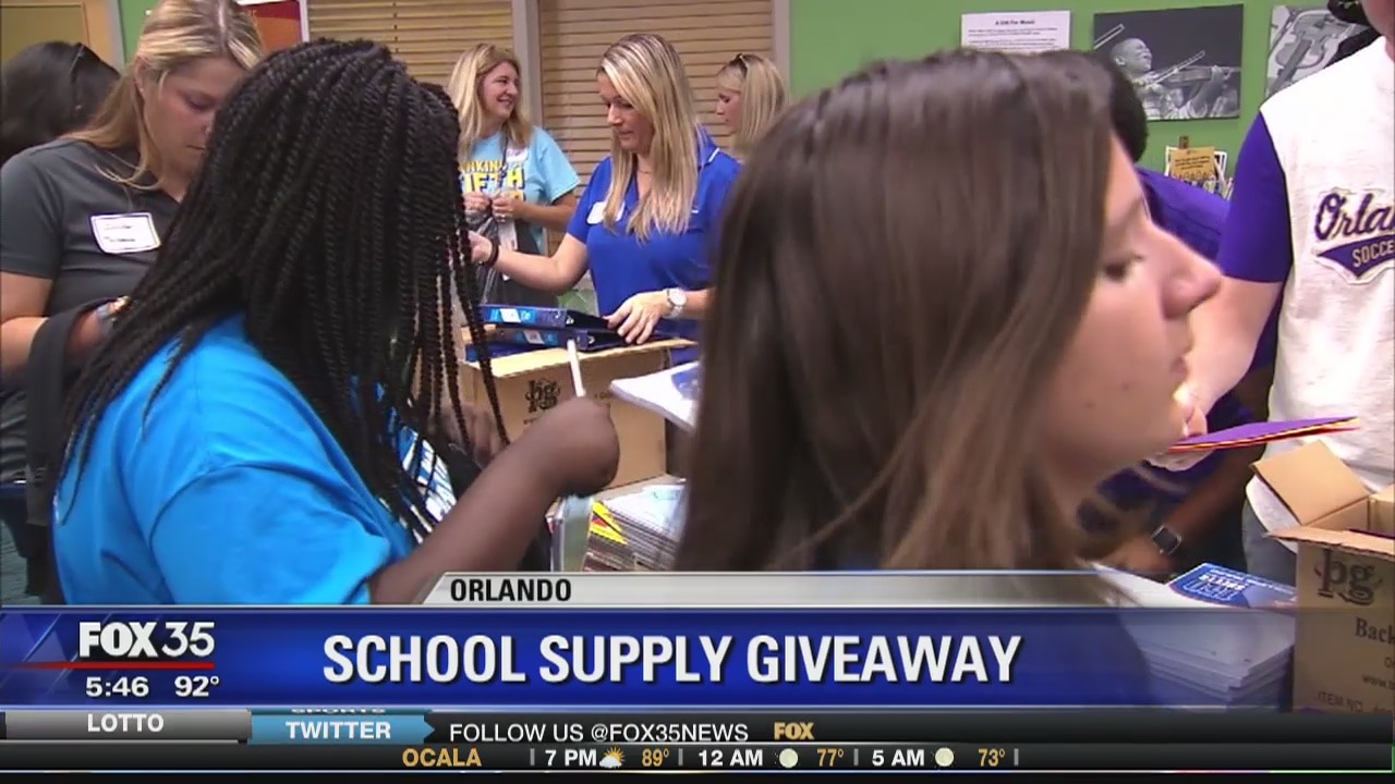 School supply giveaway